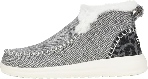 Hey Dude Bottes tendance Denny Heavy Canvas pour femme, Noir, 39 EU