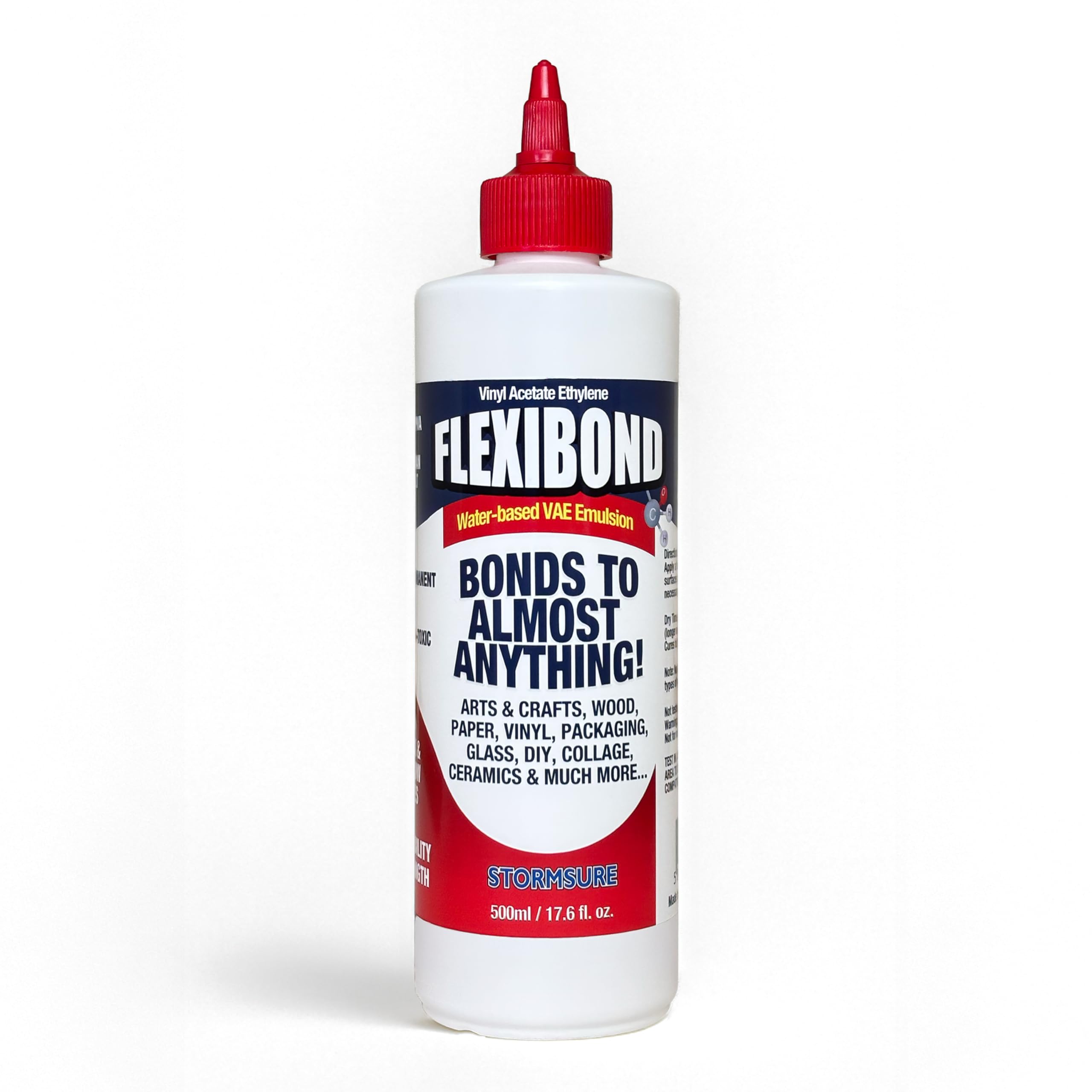 Extra Strong PVA/VAE Craft Glue - Tacky PVA Arts & Crafts Glue, Flexible Strong Bond, Dries Clear - 500ml - Ideal for Home, School, Office, Repairs, and DIY Projects