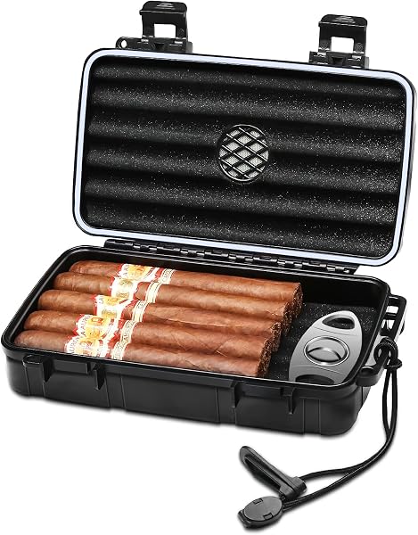 Flauno 10-Cigar Travel Humidor