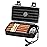 Flauno Travel Cigar Humidor Case - Portable Cigar Box with Humidifier Disc & Cigar Cutter | Waterproof | Airtight | Durable (Holds up to 10 Cigars)