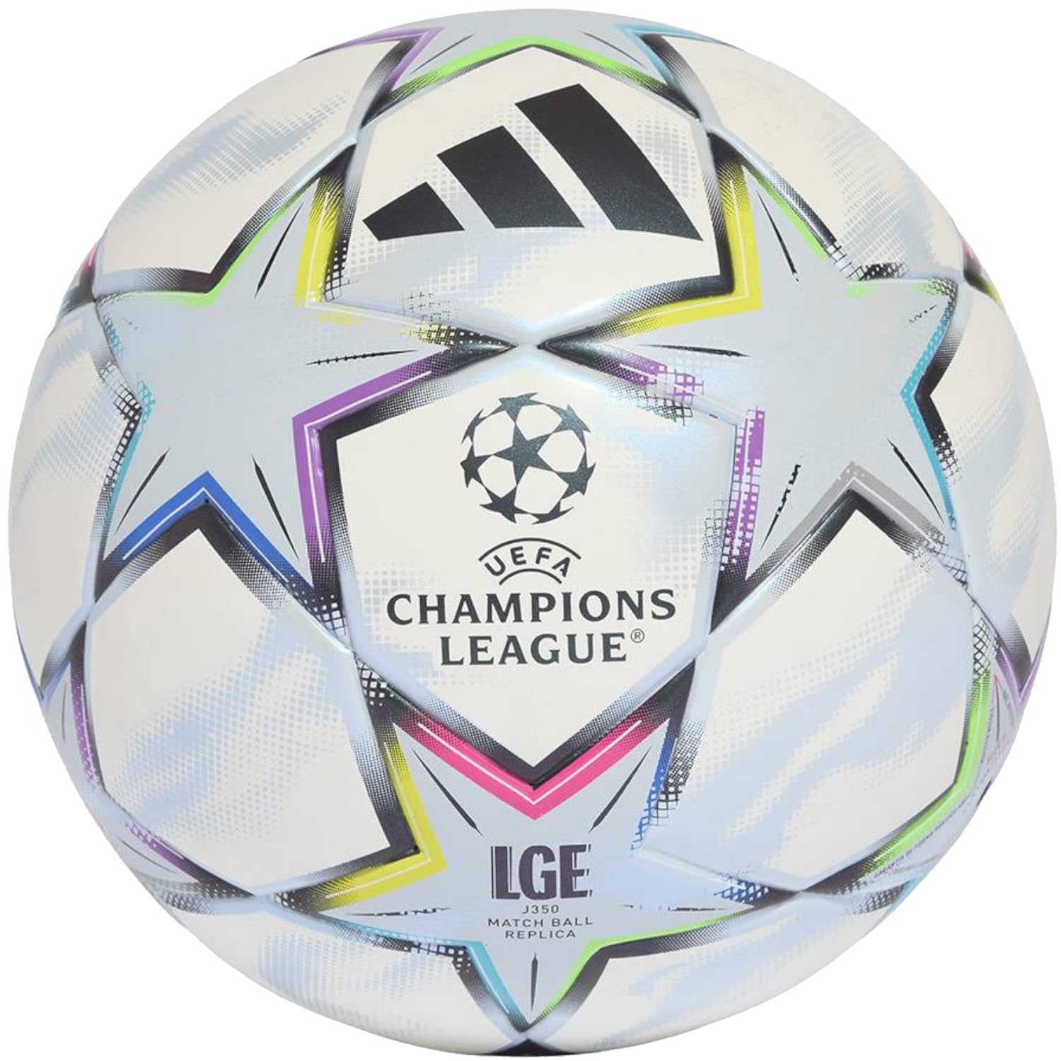 adidas UEFA Champions League J350 - Balón de fútbol Unisex (réplica KE9768), Color Blanco