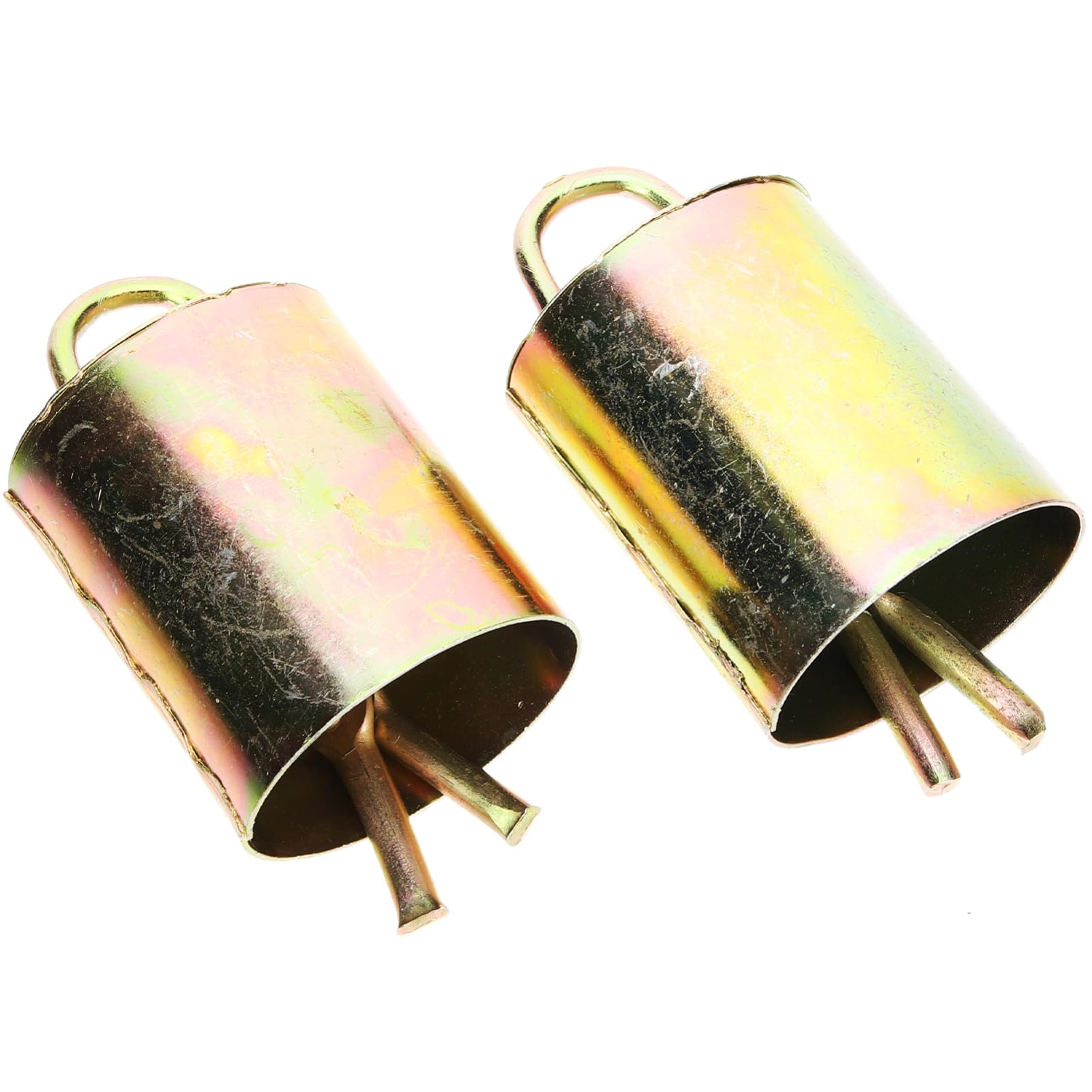 RORPOIR Herding Bells Set 2 Pieces Large Metal Cow Bells for Cattle for Grazing