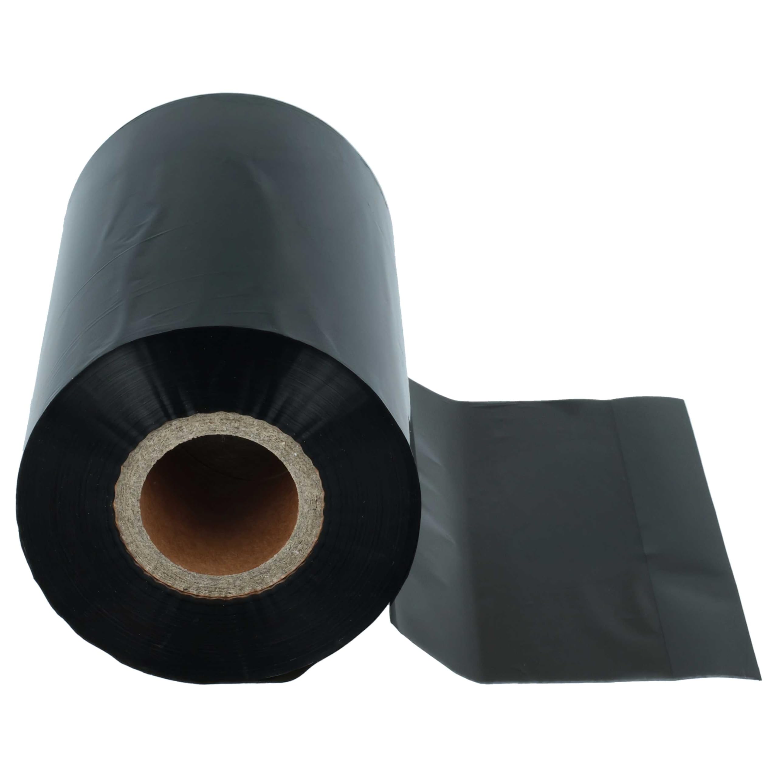 vhbw 10x Thermotransfer-Band kompatibel mit Citizen CL-S703 | CL-S700R Drucker Etikettendrucker, Wischfest, 110 mm x 300 m, Wachs Harz Schwarz