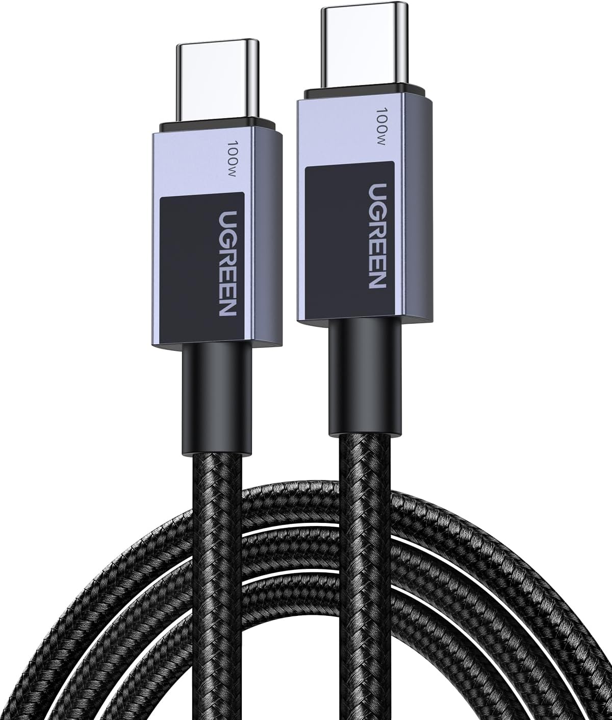 UGREEN Zapix Cavo USB C 100W PD3.0 Ricarica Rapida Nylon Intrecciato (1M)