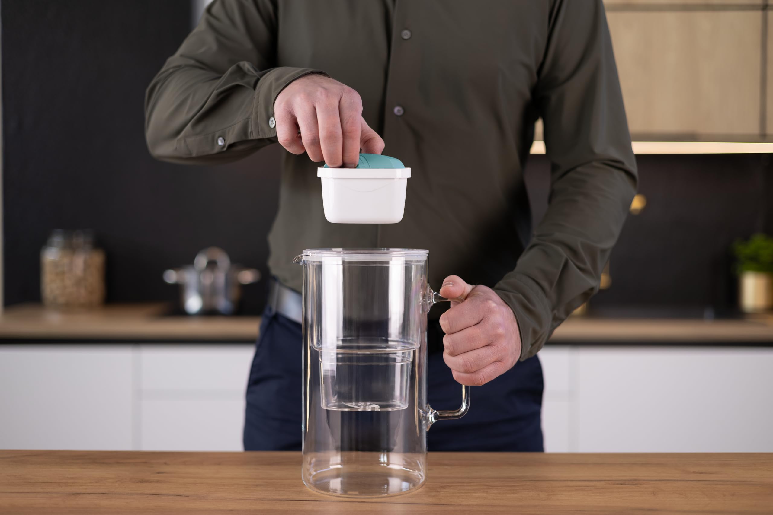 Wessper® AQUAMAX Alkaline Cartuchos de filtrado de Agua, Compatible con BRITA Maxtra, PearlCo, FilterLogic, AmazonBasics - 10 Unidades