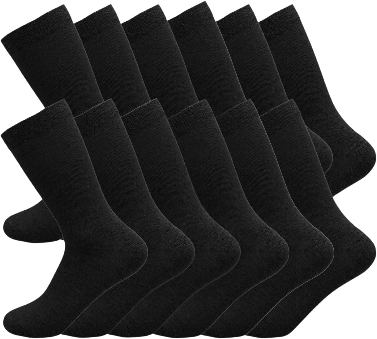 BonjourBoys Girls Kids Childrens socks - Back to School 12 Pairs Cotton Rich Plain Ankle Uniform School Breathable Cotton Socks - Sizes 3-13 years