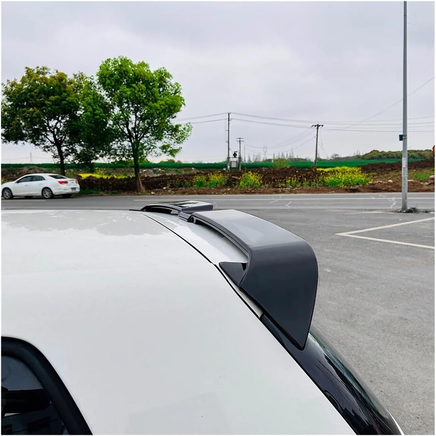 Rear Spoiler Compatible for VW Golf 6 MK6 TSI TDI Standard Model 2010 to 2013 Rear Trunk Roof Lid Sport Spoiler Tail Wing Styling Body Kit(Carbon Look)