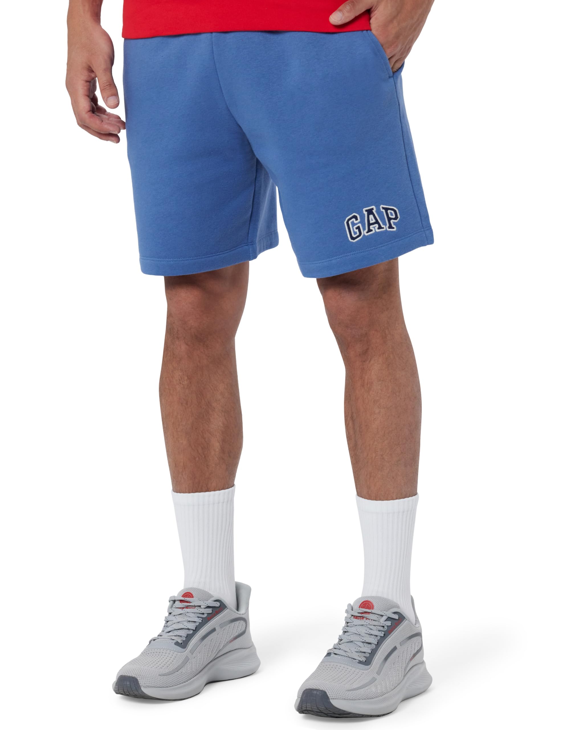 Gap Men Embroidered Standard Fit Mid Rise Shorts-image-18