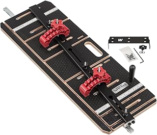 Woodpeckers Taper Sled, Table Saw Taper + Straight Line Jig, Perfect for Chair + Table Legs & Edge Jointing, Features 37" Miter Bar & 2 Hold-Down Clamps + Steel Fence TSL-32