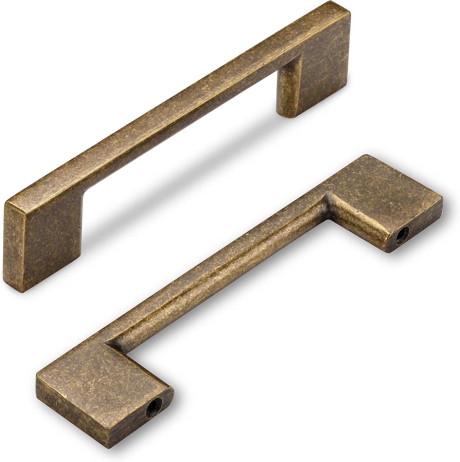 Poignées de meuble SYZOW 128 mm – 6 pièces en laiton antique