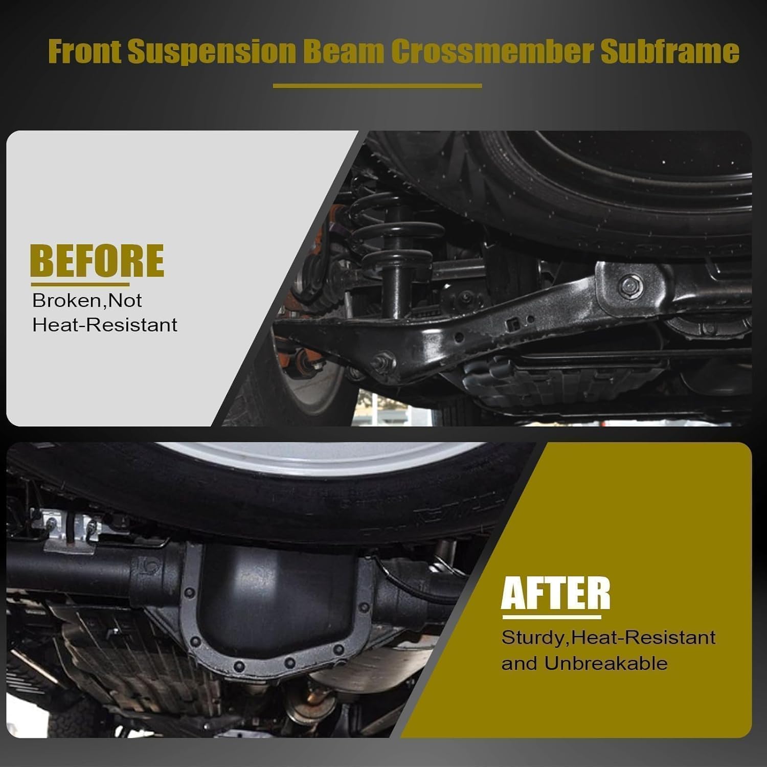 SecosAutoparts Front Suspension Beam Crossmember Subfram Compatible with Ford Transit Connect 2010 2011 2012 2013 Replace# CT16-5019-AA, CT165019AA