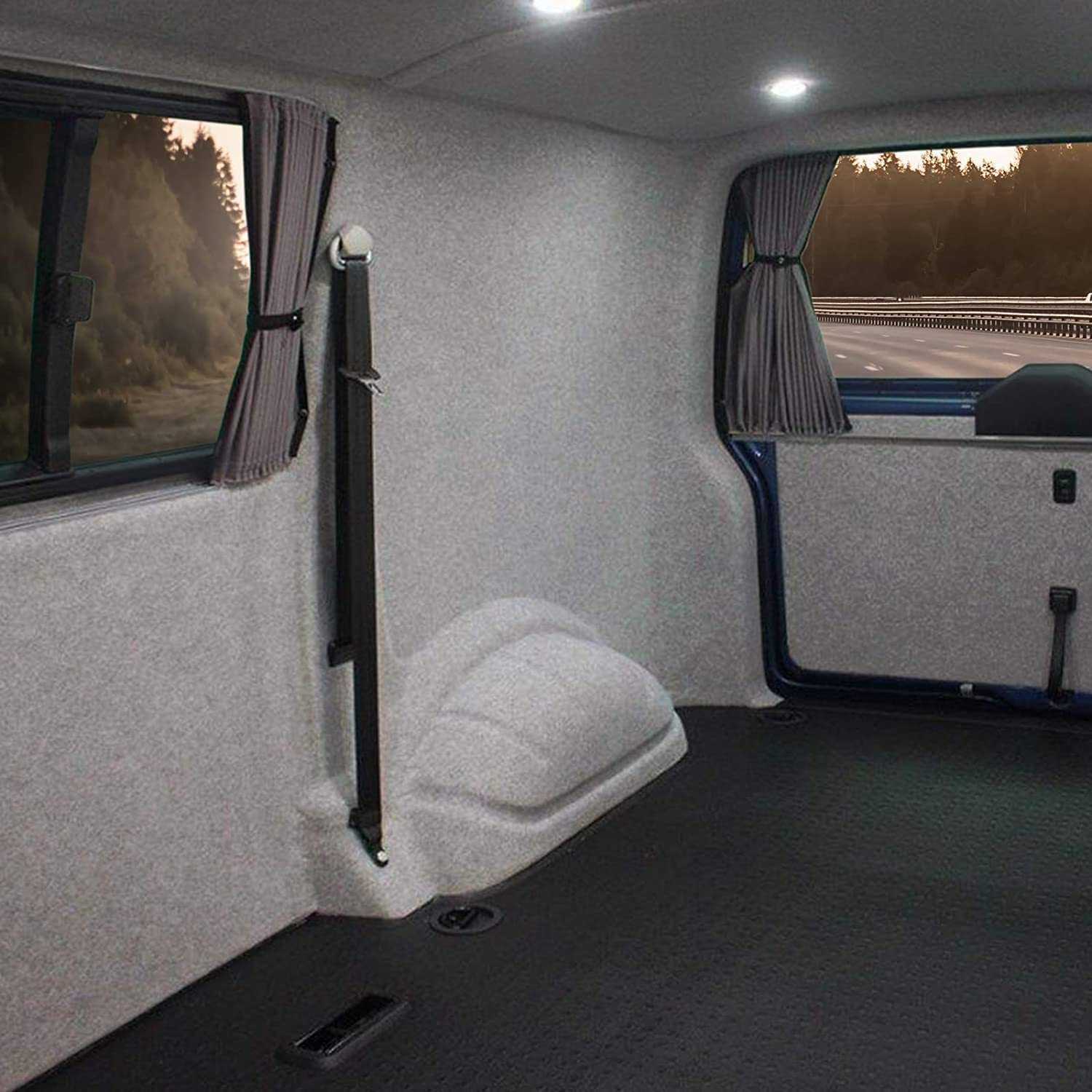 KARAT Filzstoff - Bastelfilz - Bespannstoff Kfz Filz Stoff für Auto Innenraumverkleidung Bezugsstoff Meterware Nadelfilz Camper ausbau Wohnmobil Filz Auto Innenausbau Superflex Grau 200 x 450 cm