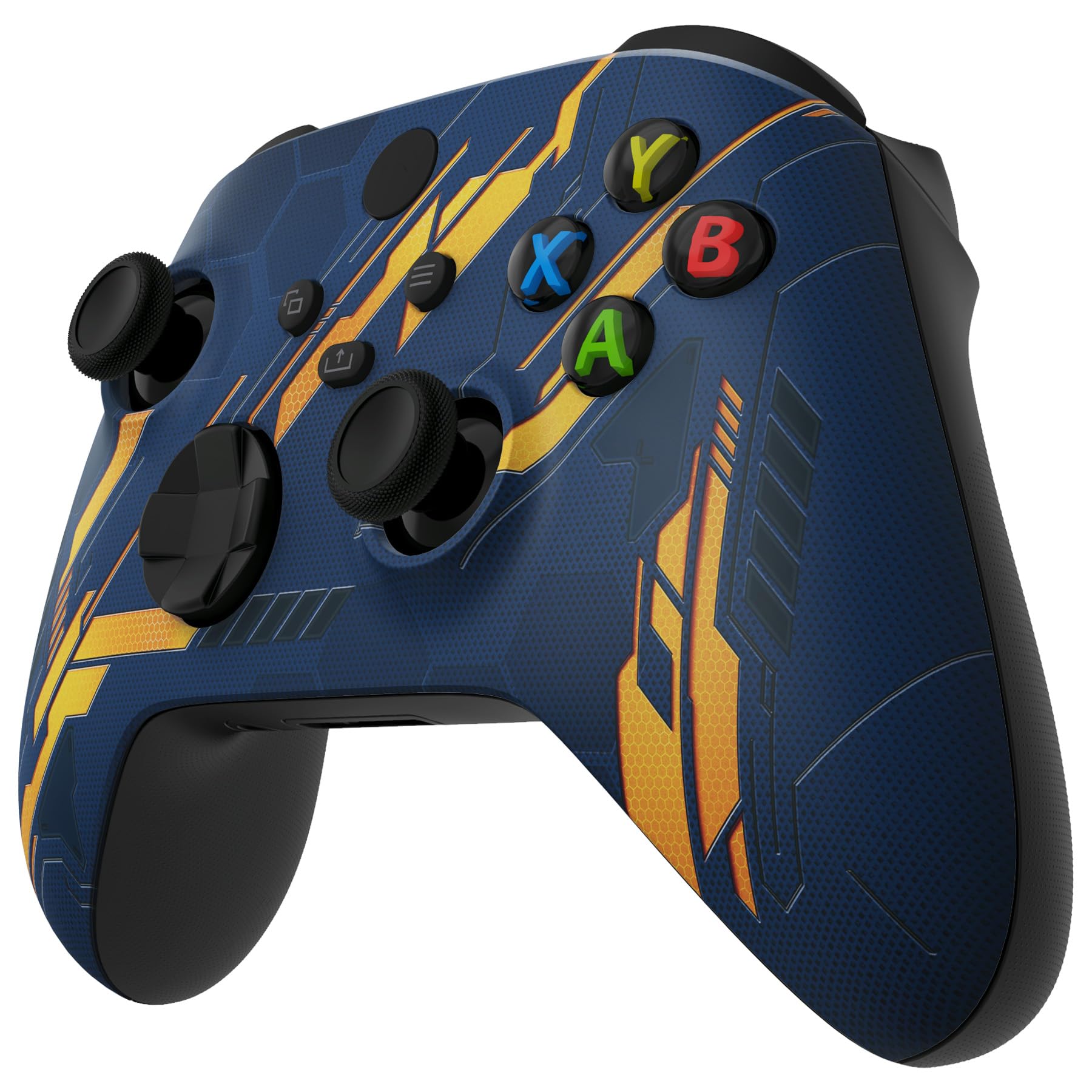 eXtremeRate Custodia Cover per Xbox Series X S Controller,Shell Scocca Copertura Frontale Ricambio per Xbox Series X S Joystick Model 1914-Mecha Illumina nel Buio