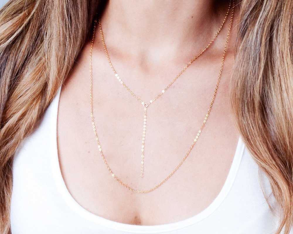 14k Gold Filled Delicate Lariat 