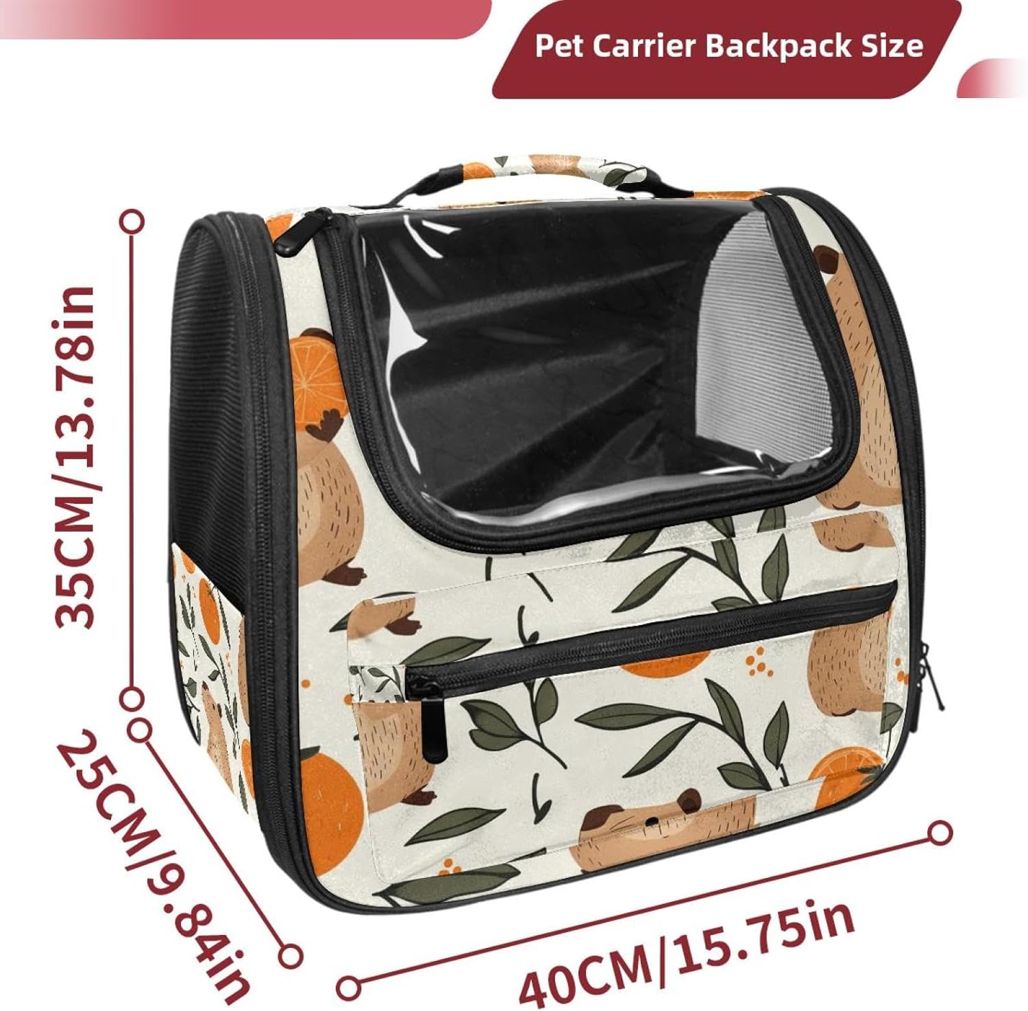 Guinea Pigs Pet Carrier Soft Sided Carrier for Small Medium Cats Dogs