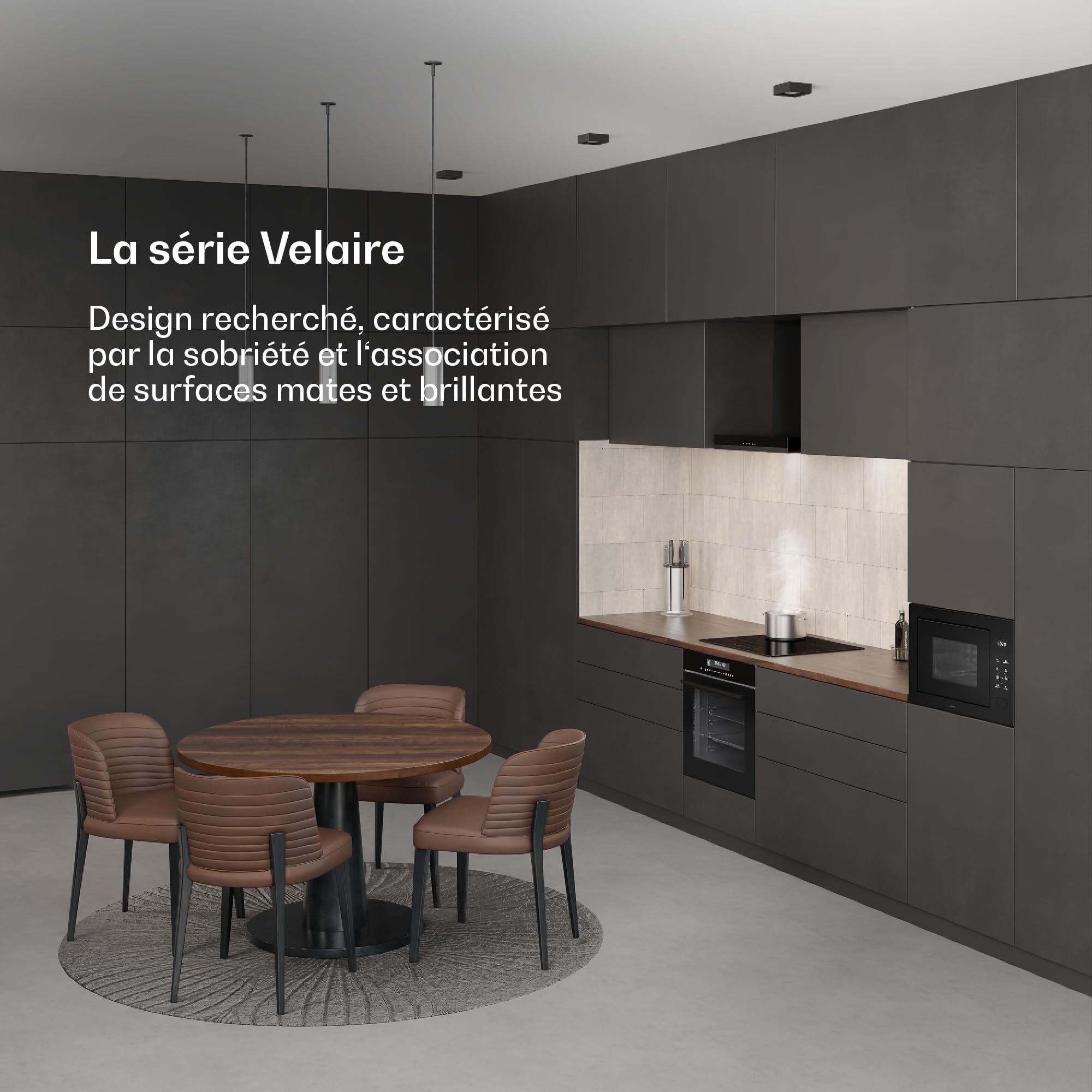 Klarstein Velaire Micro Onde Encastrable 25 Litres avec Grill – 850W, 1200W Grill, 8 Programmes, Commande Tactile, Acier Inox, Plateau 31,5cm – Micro-ondes Encastrable, Noir