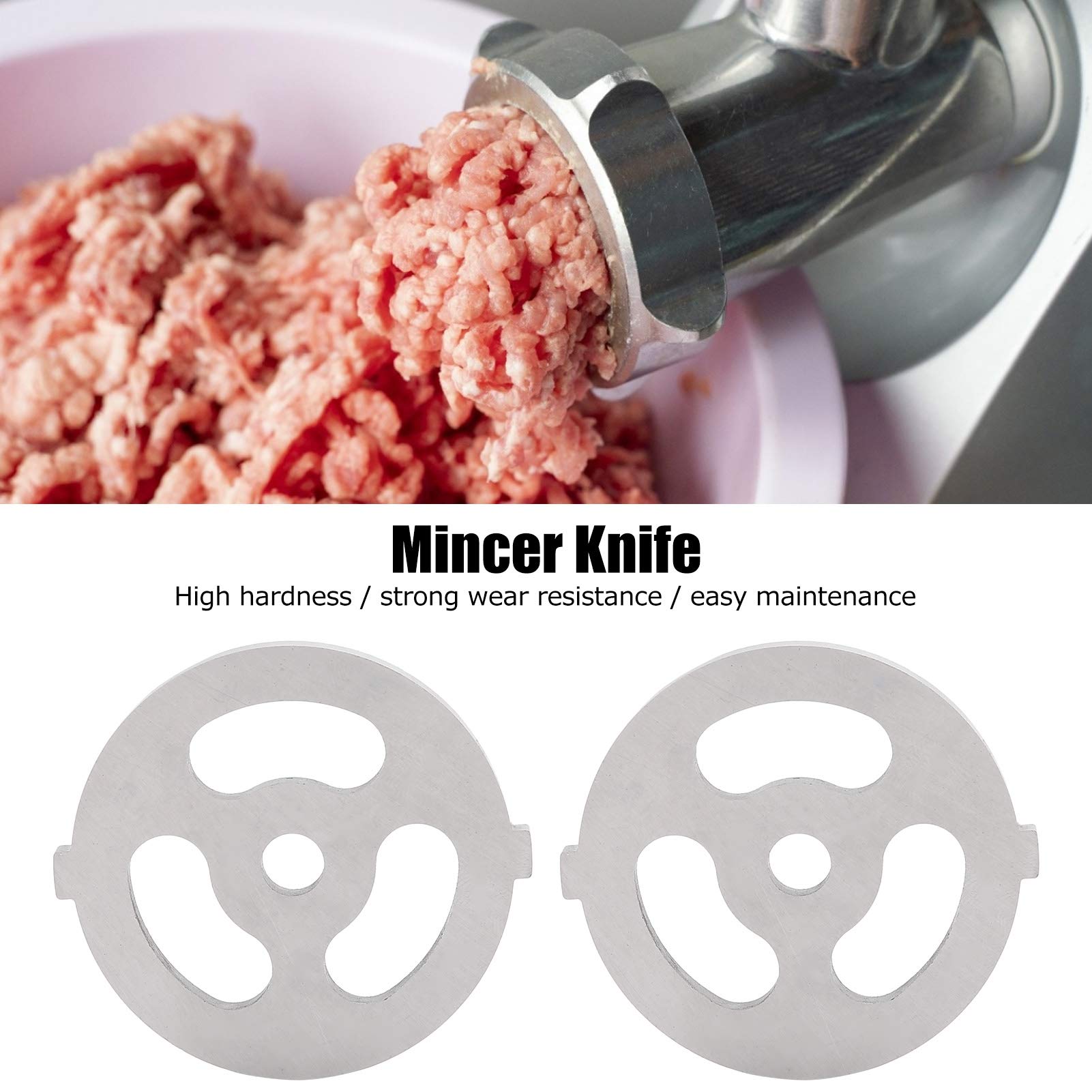 2 Lame Per Tritacarne In Acciaio Inox 304 - Foro 7mm Per Tritacarne Tipo 5# E B - Foto 7