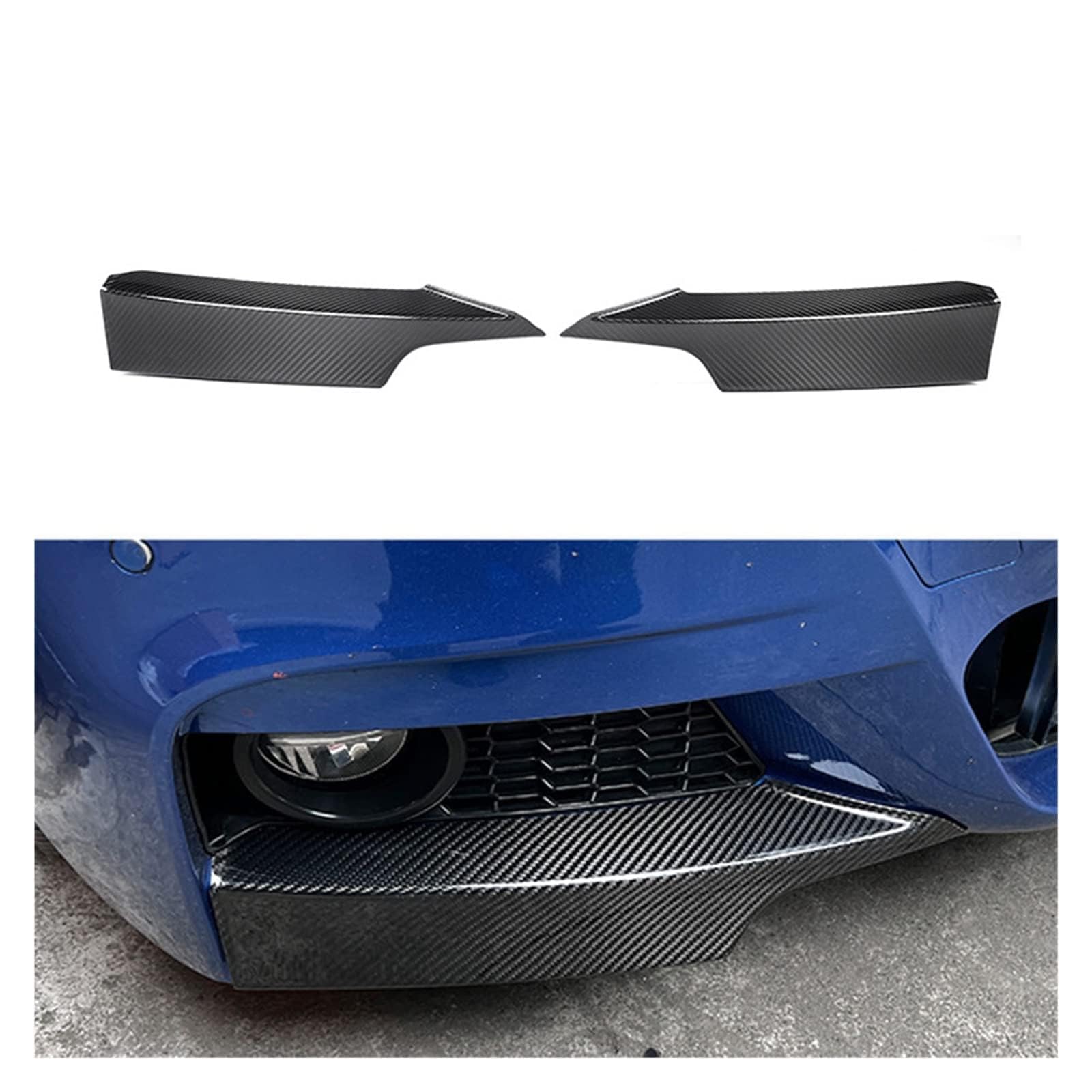 TUBIC Spoiler Anteriore per Auto per BMW 3 Series F30 F31 F35 Anteriore Spoiler Diffusore Protezione Dell'auto Frontali Spoiler Lip Kit Corpo