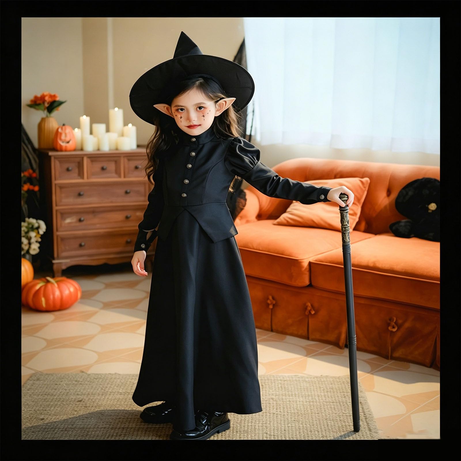 Kinderkostüm Hexe Gruseliges Halloween Kostüm Kostüme Für Kinder Tütü Hexen Verkleidung Set Für Halloween Violett Prinzessin Kleid Kostüm Kinder Mädchen Kind Cosplay Karneval Show