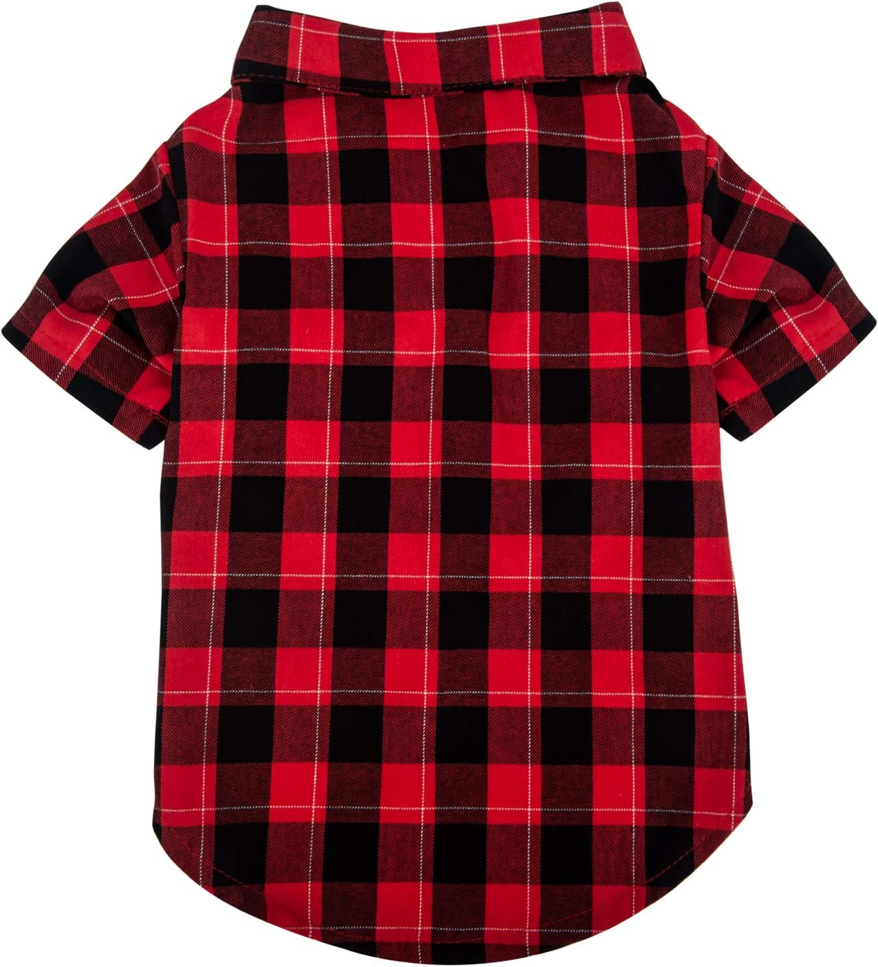 Hozz Classic Plaid Premium Cotton Dog T-Shirt Breathable and Comfortable Puppy Warm Cloth Gift Red&Black Plaid M : Pet Supplies