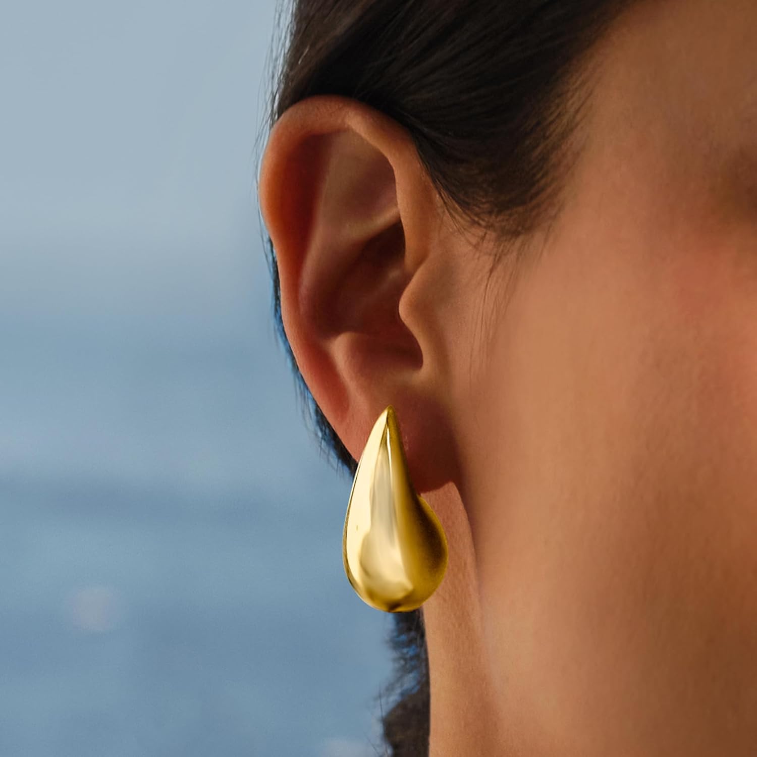 Ross-Simons 18kt Gold Over Sterling Teardrop Earrings