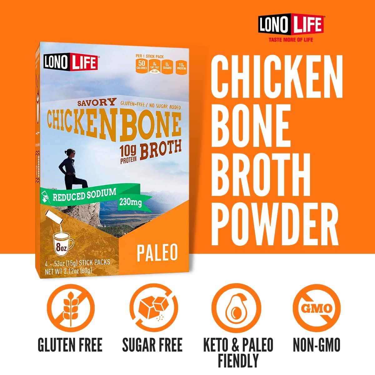 Save on select Lonolife Low Sodium Broths