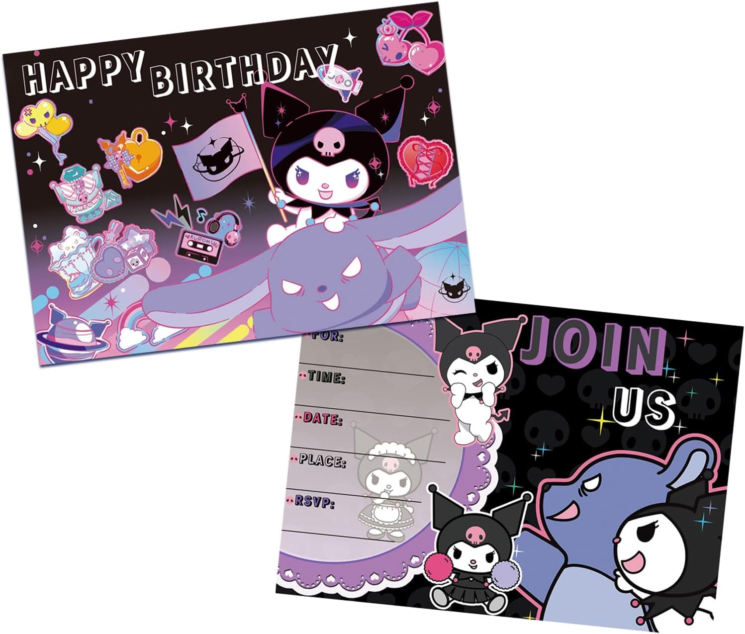 Kuromi Invitations Card Birthday - 71K4HwPU8RL. AC SL1500