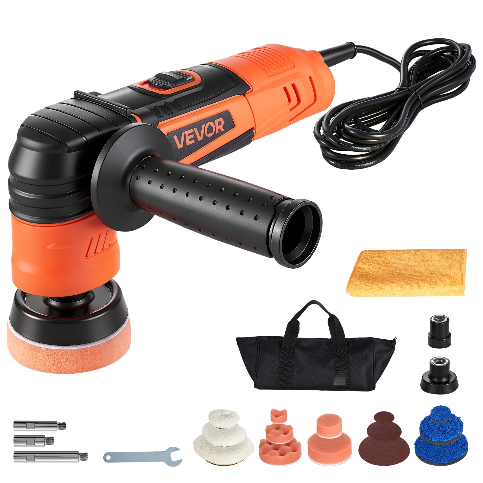 VEVOR GX-CP08R, polisseuse rotative, 600 W, 6 vitesses