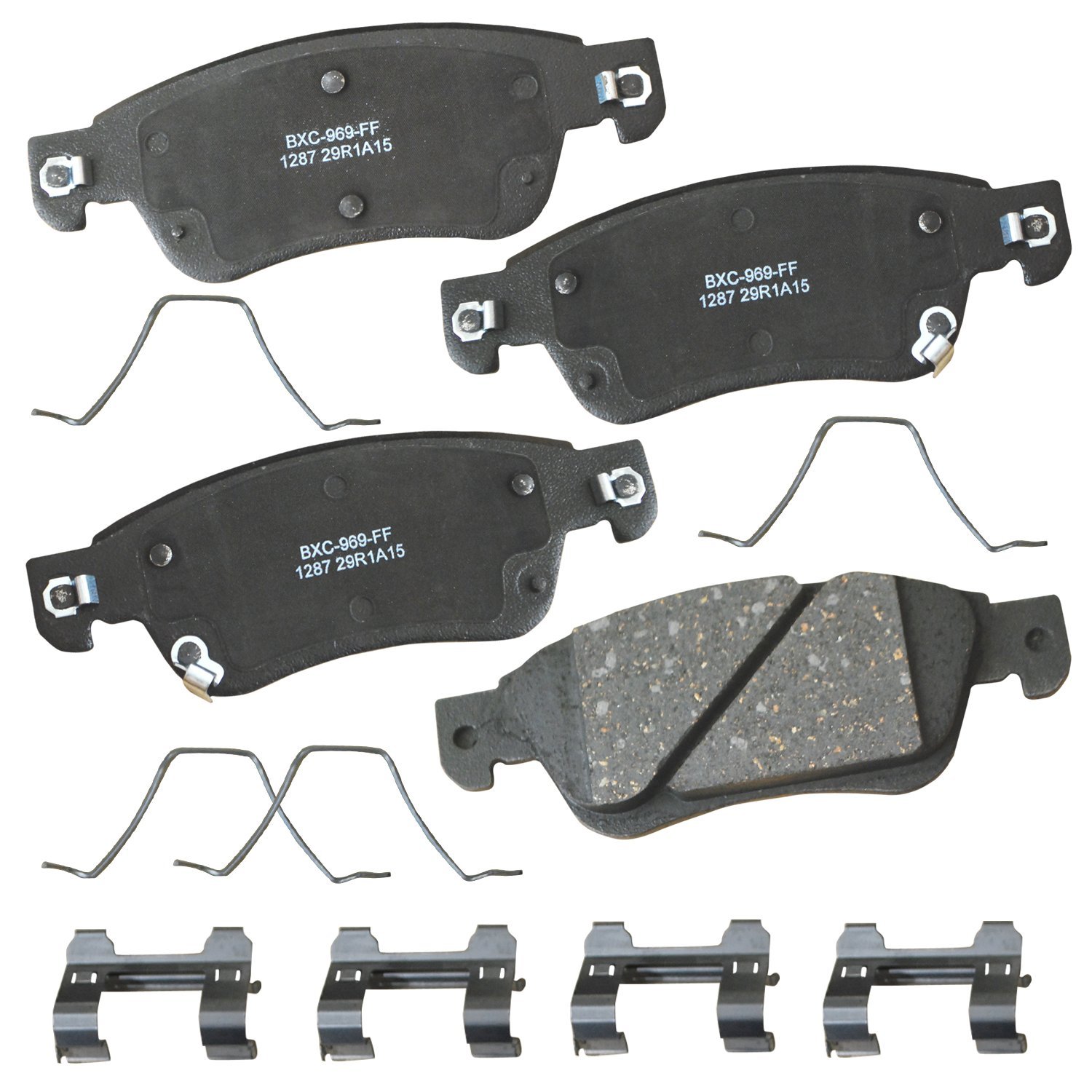 Bendix Premium SBC1287 Ceramic Front Brake Pads for INFINITI G35 2008-2007, G37 2013-2008, Q60 2015-2014 (select trims without Brembo Brakes)