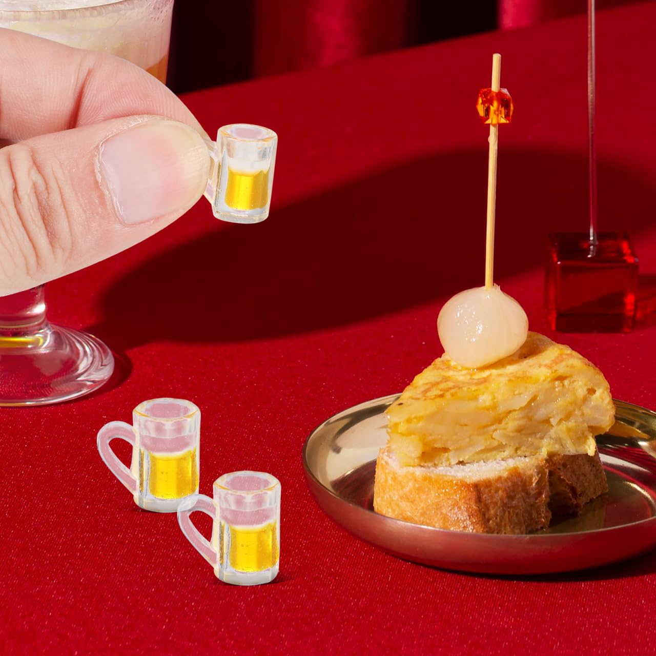 Toddmomy Accessoires pour la maison - 100 pièces - Mini tasse à shot - Modèle de collection - Accessoire miniature - Micro tasses à bière pour décoration de petite maison - Verres en plastique -