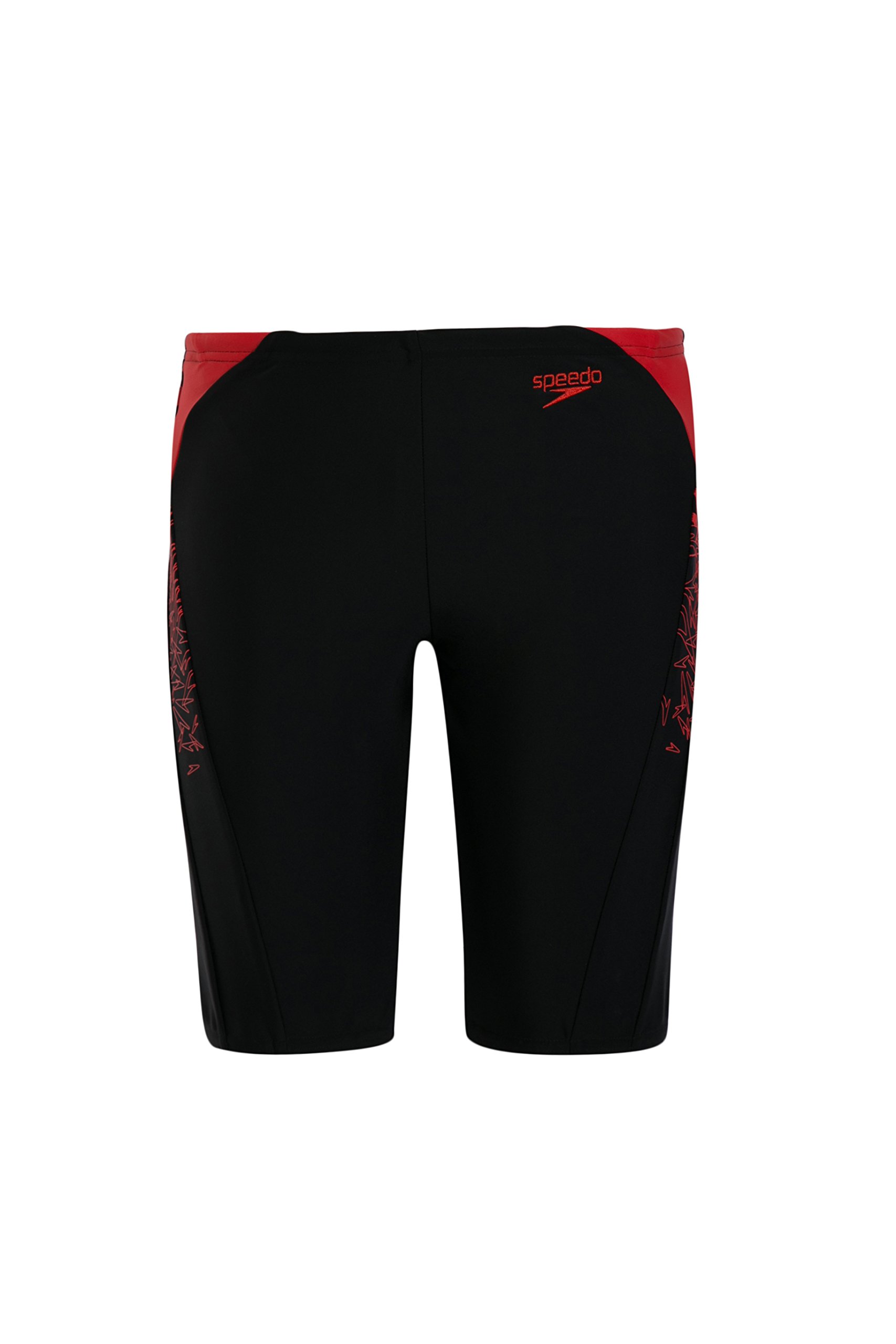 Speedo Boy's Endurance Boom Splice Jammer - Black & Risk Red-image-26