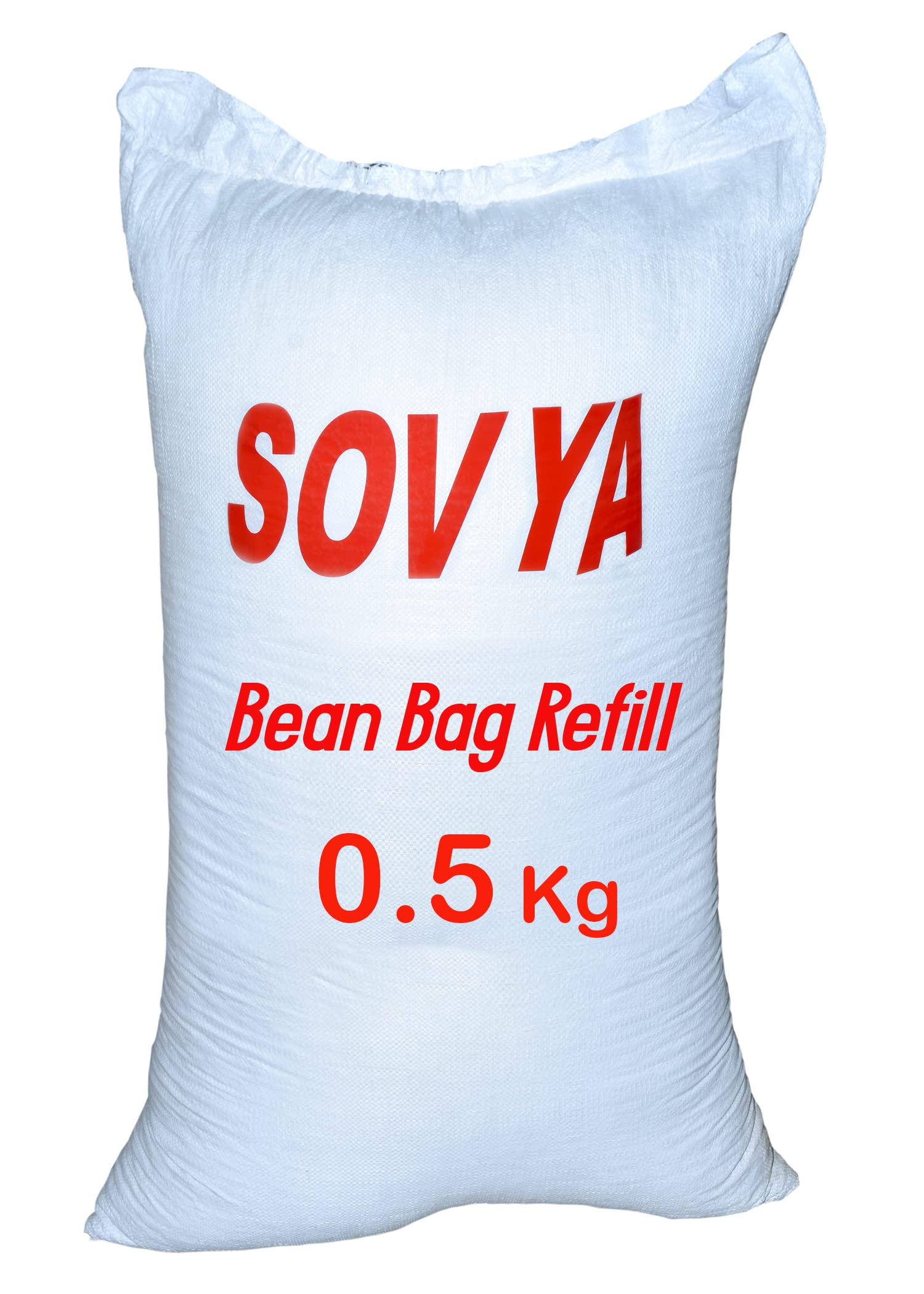 SOVYA White Premium Bean Filler 0.5 kg Premium Beans for Sofas and Pillow Bean Bag Refill Bean Bag Filling 500 Gm High Density White Balls (3-6 mm Size)