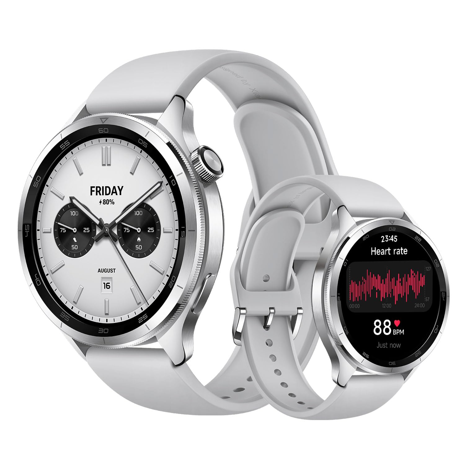 XIAOMI Watch S4 Smartwatch, Fitness Tracker, 1.43 AMOLED, 15 días de duración de la batería, Llamadas Bluetooth, 150+ Modos de Deporte, GPS de Doble Banda, NFC,​Androi & iOS, Plata