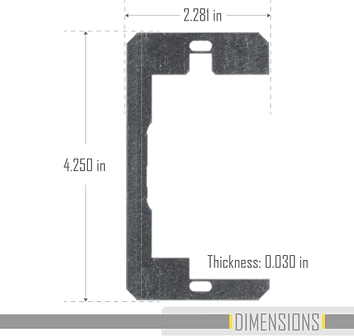 Miniatura 4 de TayMac RACO 999X Placa de nivelación para dispositivo de ajuste empotrado, acero, paquete de 3