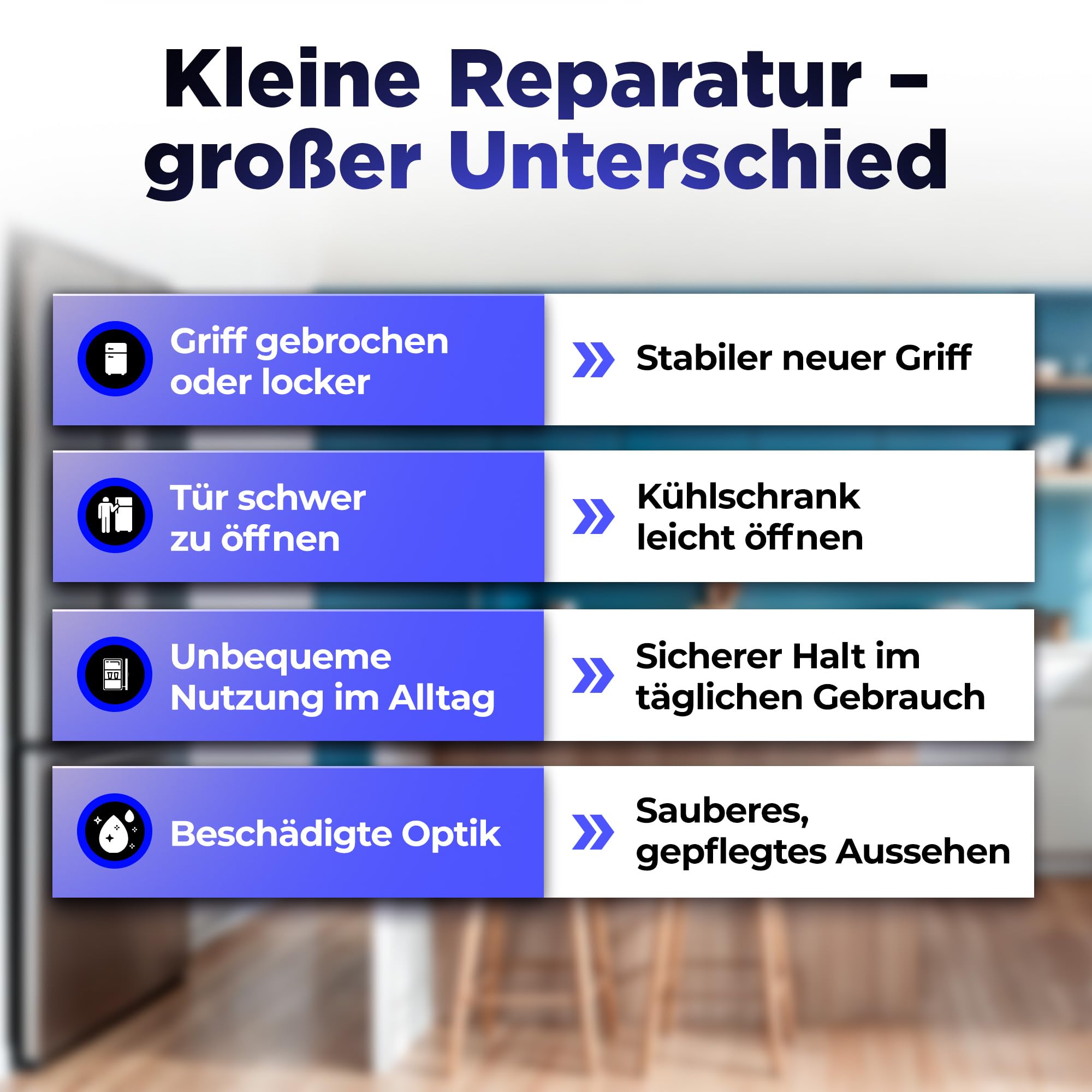 Kühlschrank Griff Länge 200 mm Lochabstand 120-180 mm Universal für Kühlschrank/Gefrierschrank