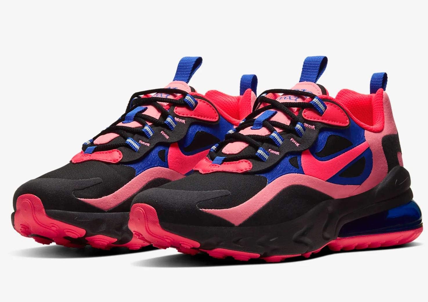 Amazon.com: Nike Air Max 270 React (gs) Ct1579-001 Talla para niños  grandes, Negro -, 4, niño grande : Ropa, Zapatos y Joyería