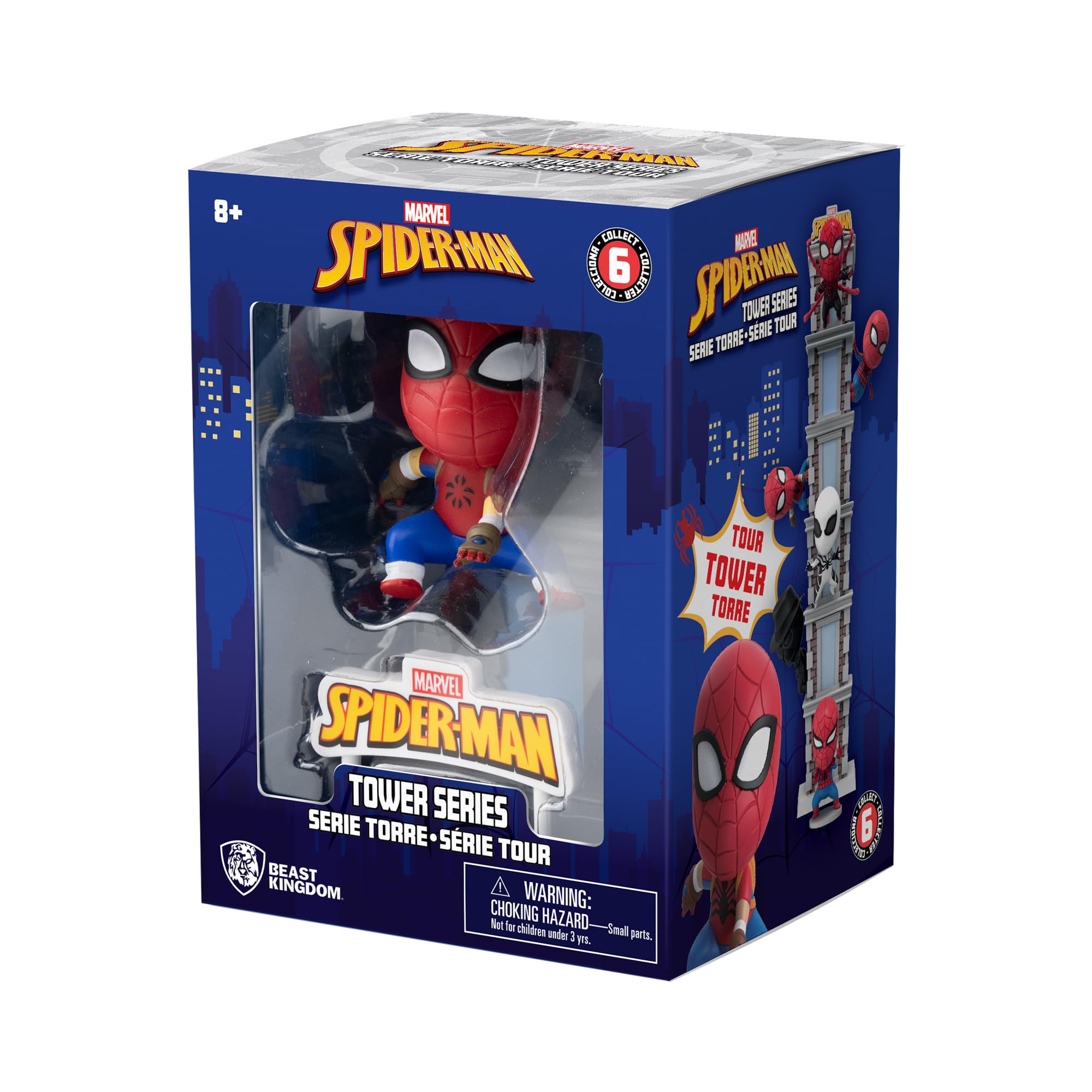YuMe Spider-Man Clan 3.8" Mini Figure Collectable in Hero Window Box, Red and Blue, 3.8 inches (9.6 cm) - Image 4