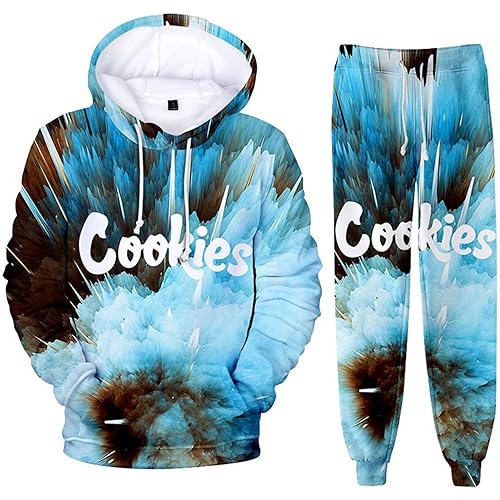 Unisex 3D Print and Jogger Sweatshirt Pullover and Sweatpants Two-Piece Sportswear Sets