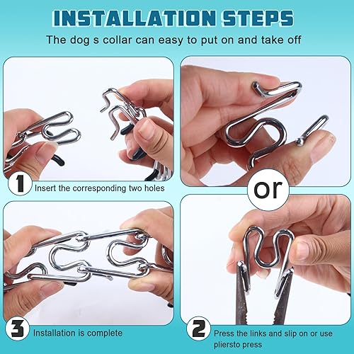 Miniatura 5 de WOSKAR Collar de perro sin tirones, collar de perro antitirones con hebilla de liberación rápida para entrenamiento de caminar, collar martingala