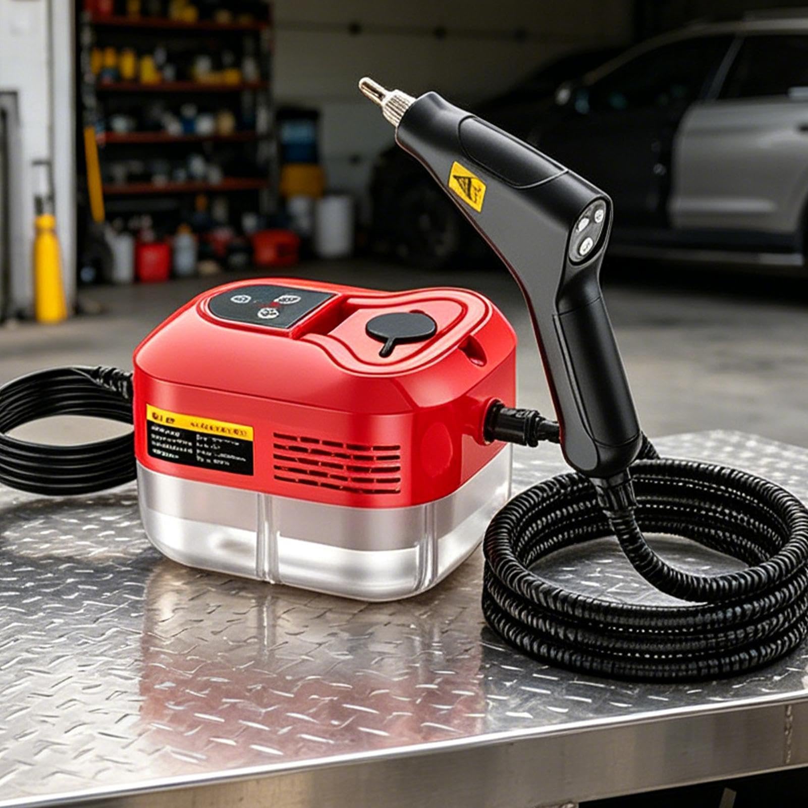 Dampfreiniger Für Reinigung Leistungsstarkes Handgerät Mit 8 Zubehörteilen | Dampfreiniger Für Sämtliche Arten Von Haushaltsreinigungen Für Bodenfliesen, , Polster, Sofa, Teppich, Möbel, Fenster,