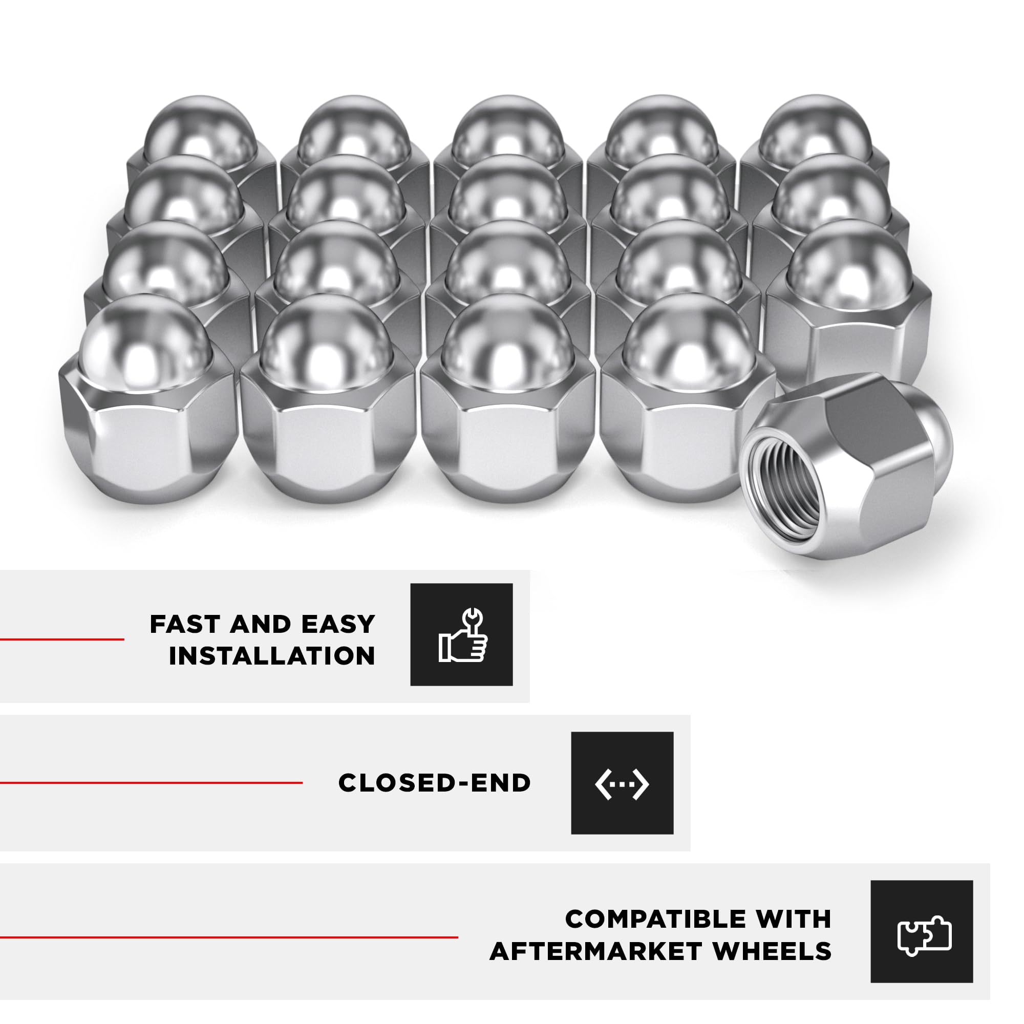 その他 Nut Roast p706p5g Amazon.com: White Knight M12x1.25 Factory Style Lug Nuts for