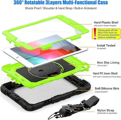 Miniatura 48 de SEYMAC stock Funda para iPad (A16) de 11ª/10ª generación de 11/10.9 pulgadas 2025/2022, funda de protección contra caídas de cuerpo completo