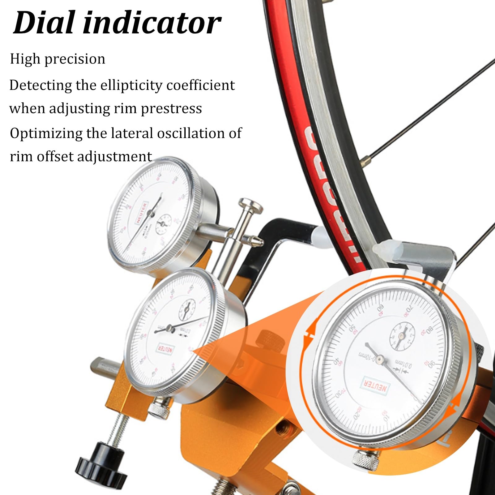 Soporte Rueda de Bicicleta Aleación de Aluminio Liberación rápida 100-135 mm Eje pasante 110~150 mm Soporte de reparación Mantenimiento Soporte equilibrador de neumáticos