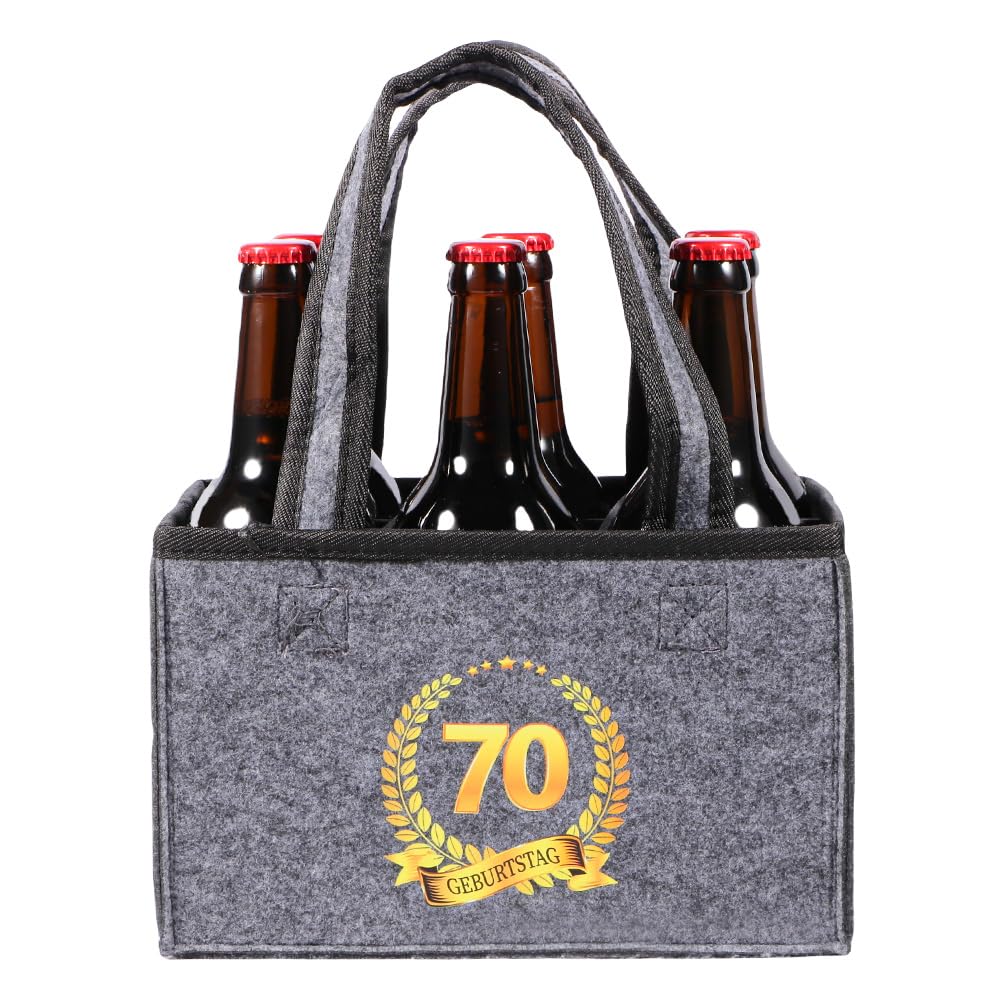 KHstylehoo Bier Geschenke für Männer Geburtstag, Tragetasche Männerhandtasche Bier, Lustige Personalisierte Geschenke Männer