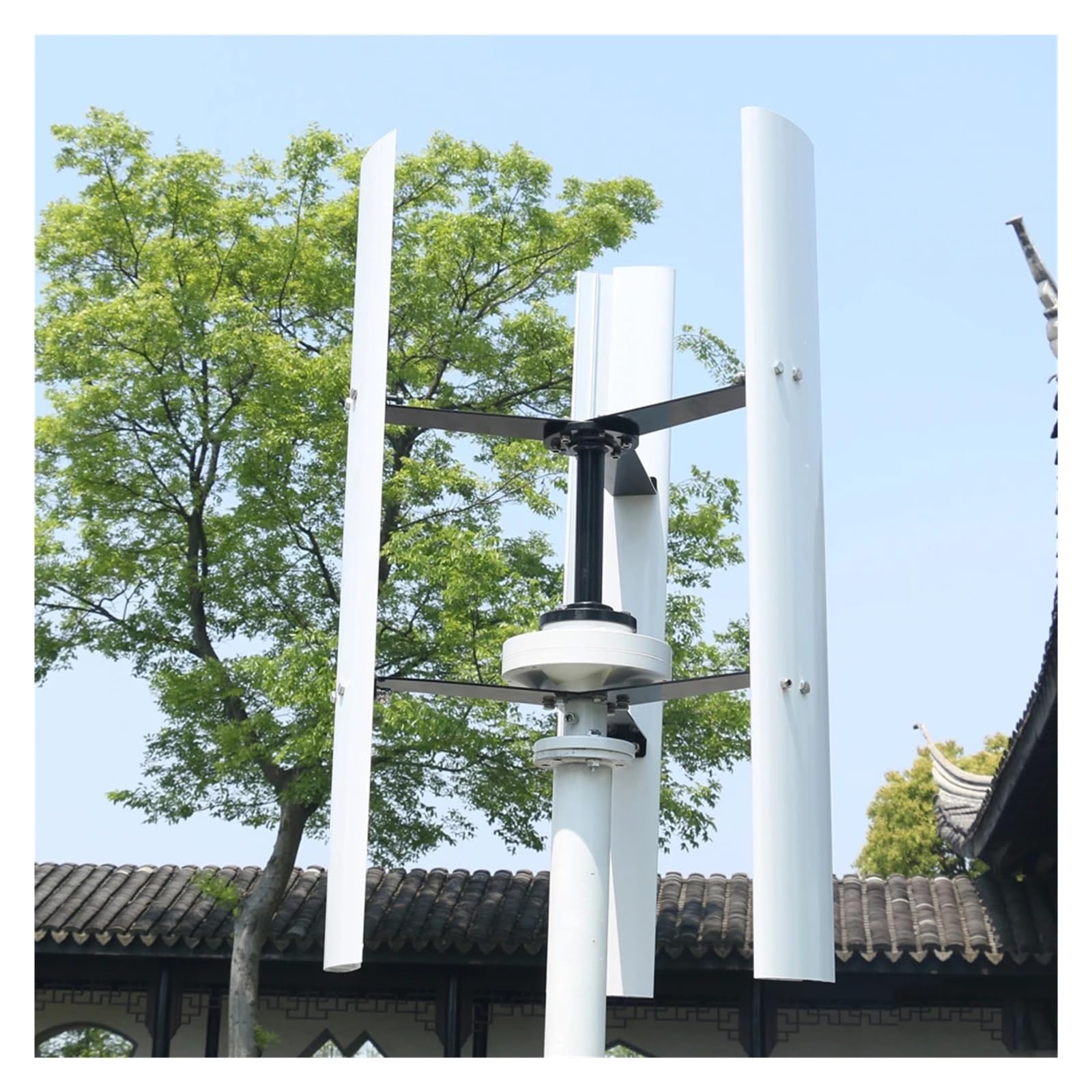 Windturbinengenerator, 800W 1000W Home Low Noise Wind Power Turbine Generator 1KW 12V 24V 48V Vertikale Windmühle niedrige Windgeschwindigkeit Starten Windkraftanlagen Windkraftgenerator(24V_800W)