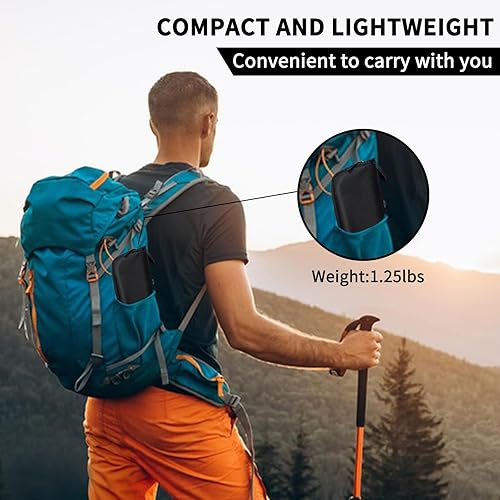 Miniatura 4 de Paquete de 2 taburetes plegables portátiles de 13 pulgadas para adultos, taburetes plegables pequeños y ligeros para pesca, senderismo, jardinería