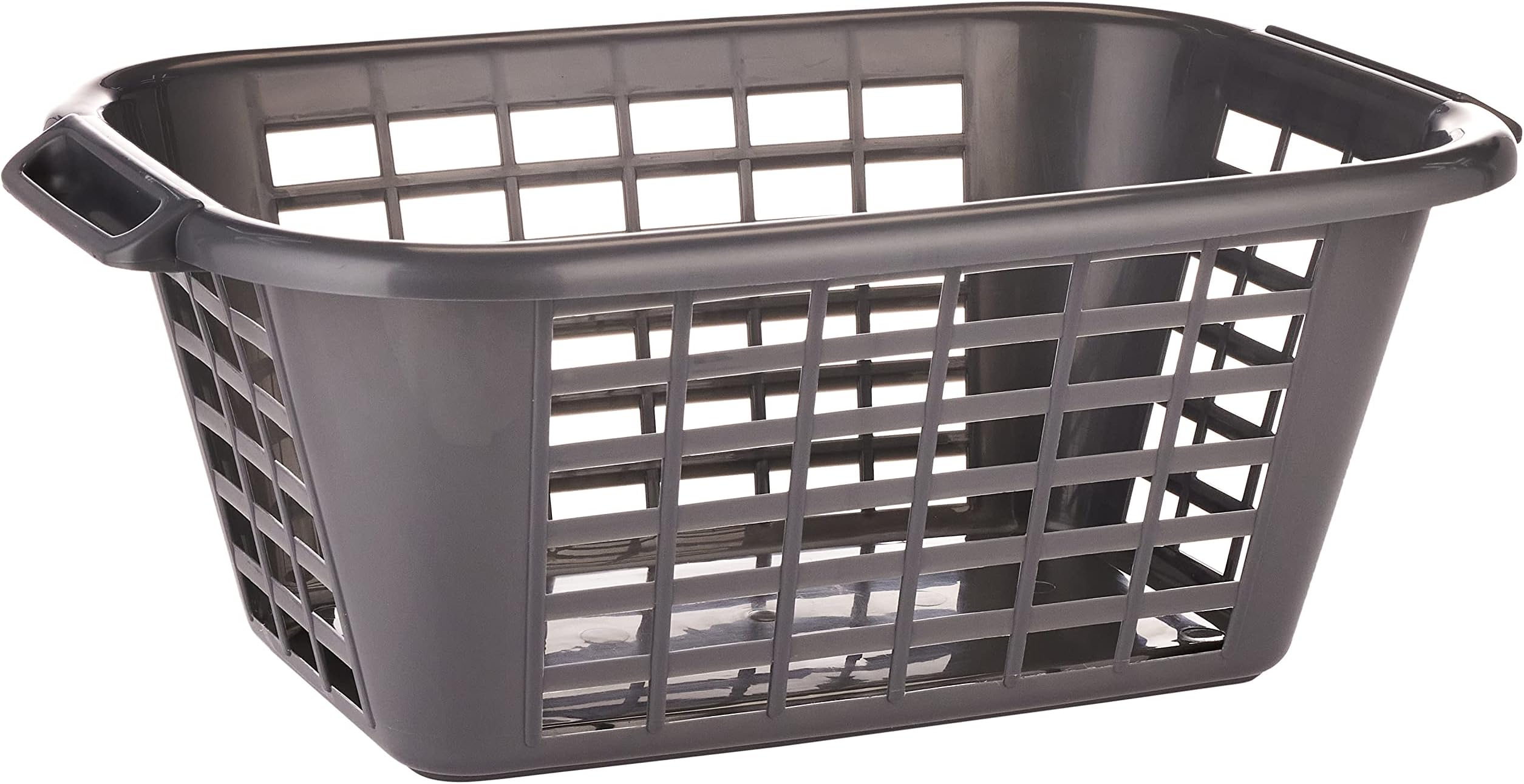 Addis Rectangular Laundry Basket 40 Liters Metallic