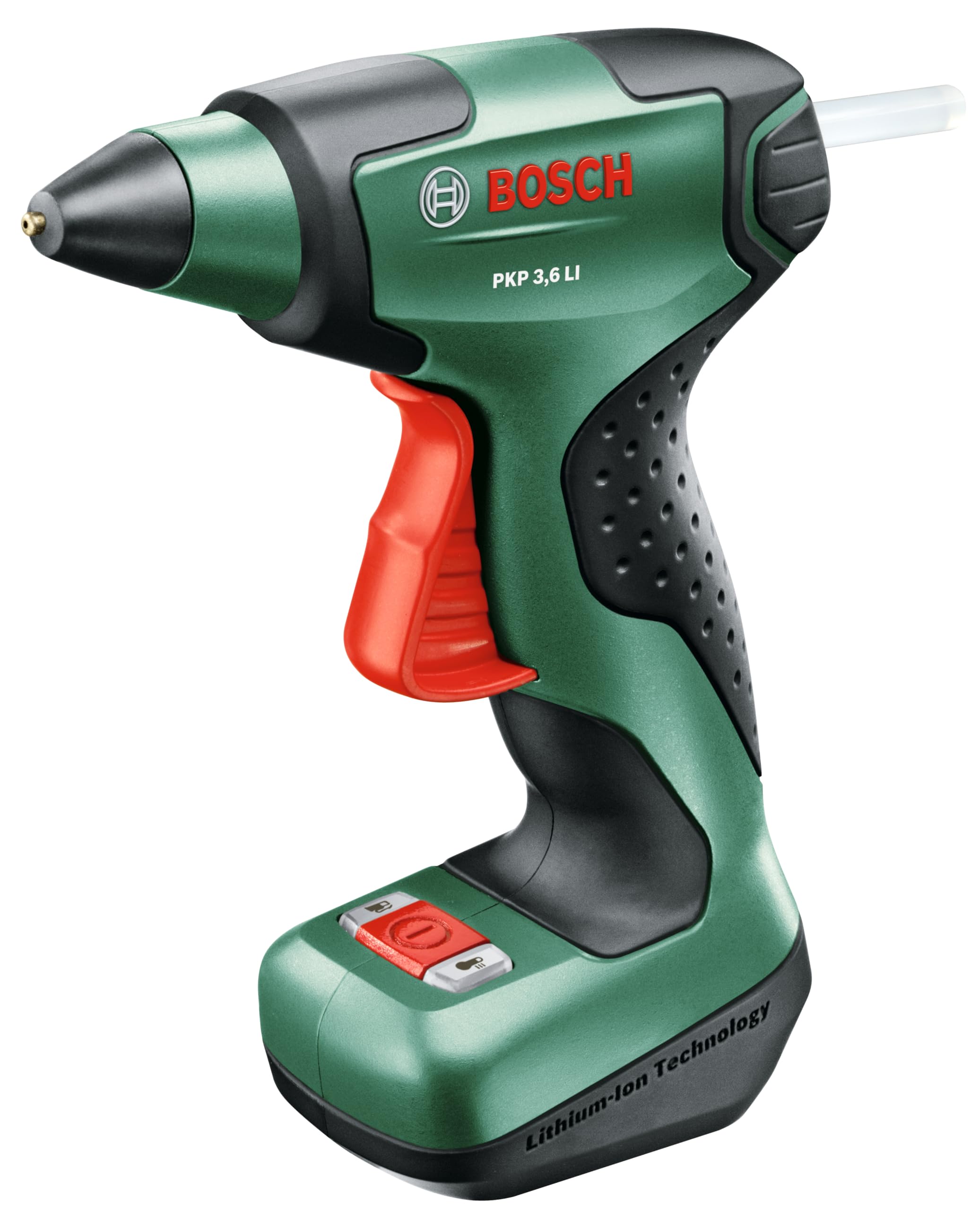 Bosch Akku Klebepistole PKP 3,6 LI (Micro-USB Ladegerät, 4 x Klebesticks Ultra Power 3,6 V)