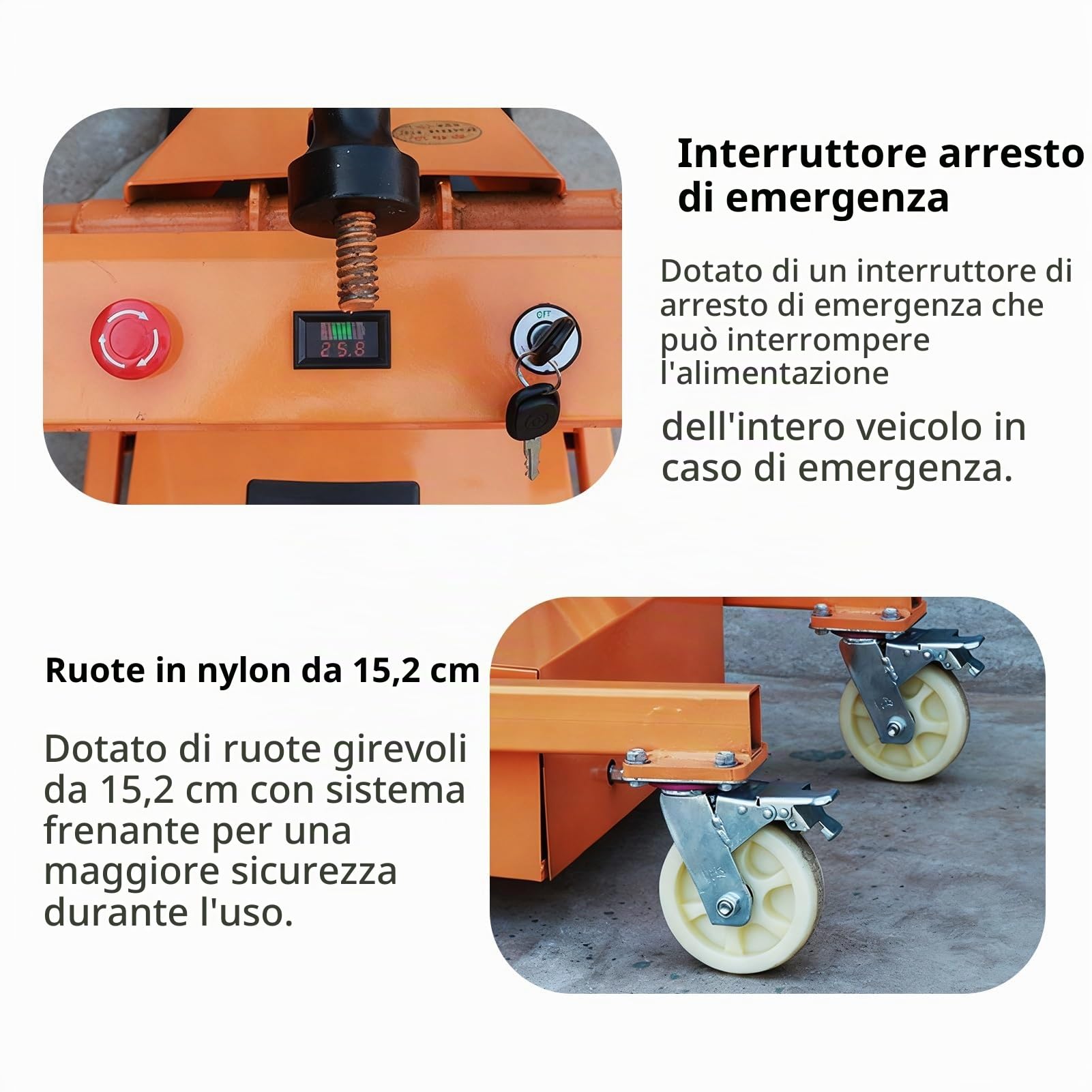 Transpallet elettrico telescopico, maneggevole idraulico pieghevole con capacità di 499 kg per il sollevamento di materiali in fabbrica e supermercato