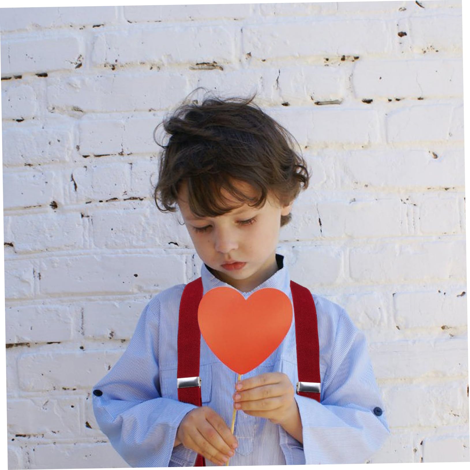 BESPORTBLE Adjustable Suspenders for Boys and Girls Matching Bow Tie Set 4 Metal Clips Comfortable for Toddlers for Parties School